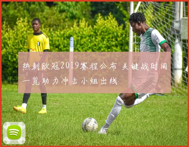 热刺欧冠2019赛程公布 关键战时间一览助力冲击小组出线